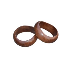 Natural Wooden Handmade Ethnic Large Bangles Bracelet Jewelry for Women Girls Wood Cuff Bracelet | EH-921