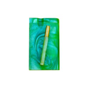 Pearl Green Resin Dugout 4 Inch with Magnetic Lid
