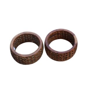 Natural Wooden Handmade Ethnic Large Bangles Bracelet Jewelry for Women Girls Wood Cuff Bracelet | EH-905