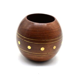 Decorative Wooden Pen Pencil Holder Wooden Round Lovely Design Fashion Desk Office Accessories Office Organiser Pencil H