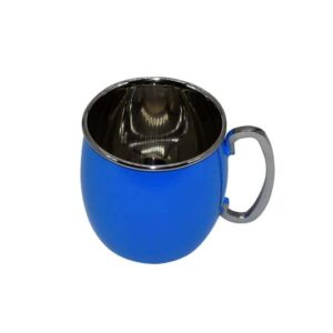 Portable Classic Metal Steel Camping Mug For Coffee, Tea, Milk And Water With Blue Color Eco-Friendly