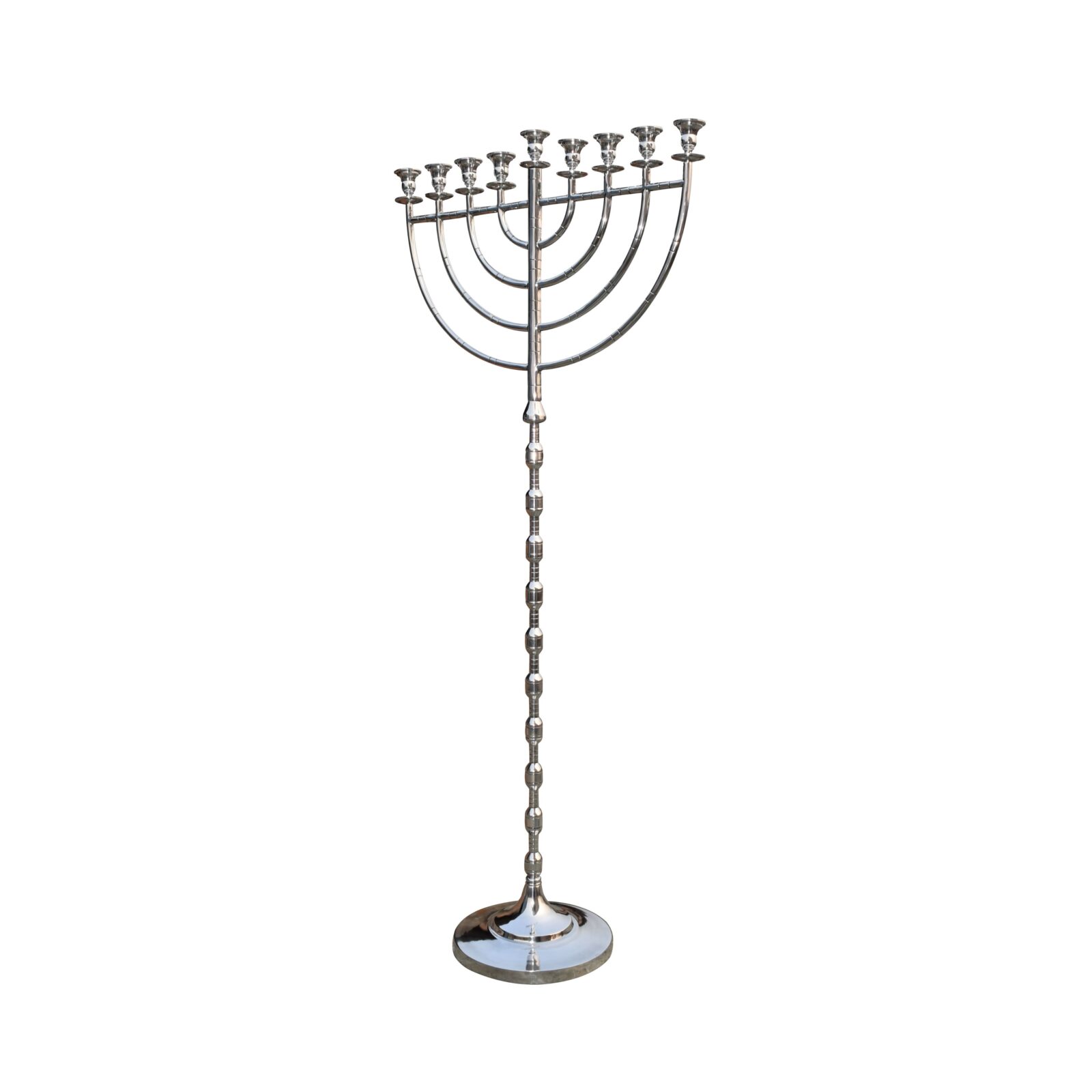 New Handmade Religious Natural Plating 9 Branch Old Temple Menorah Candle Holder Candle Stick For - Image 3