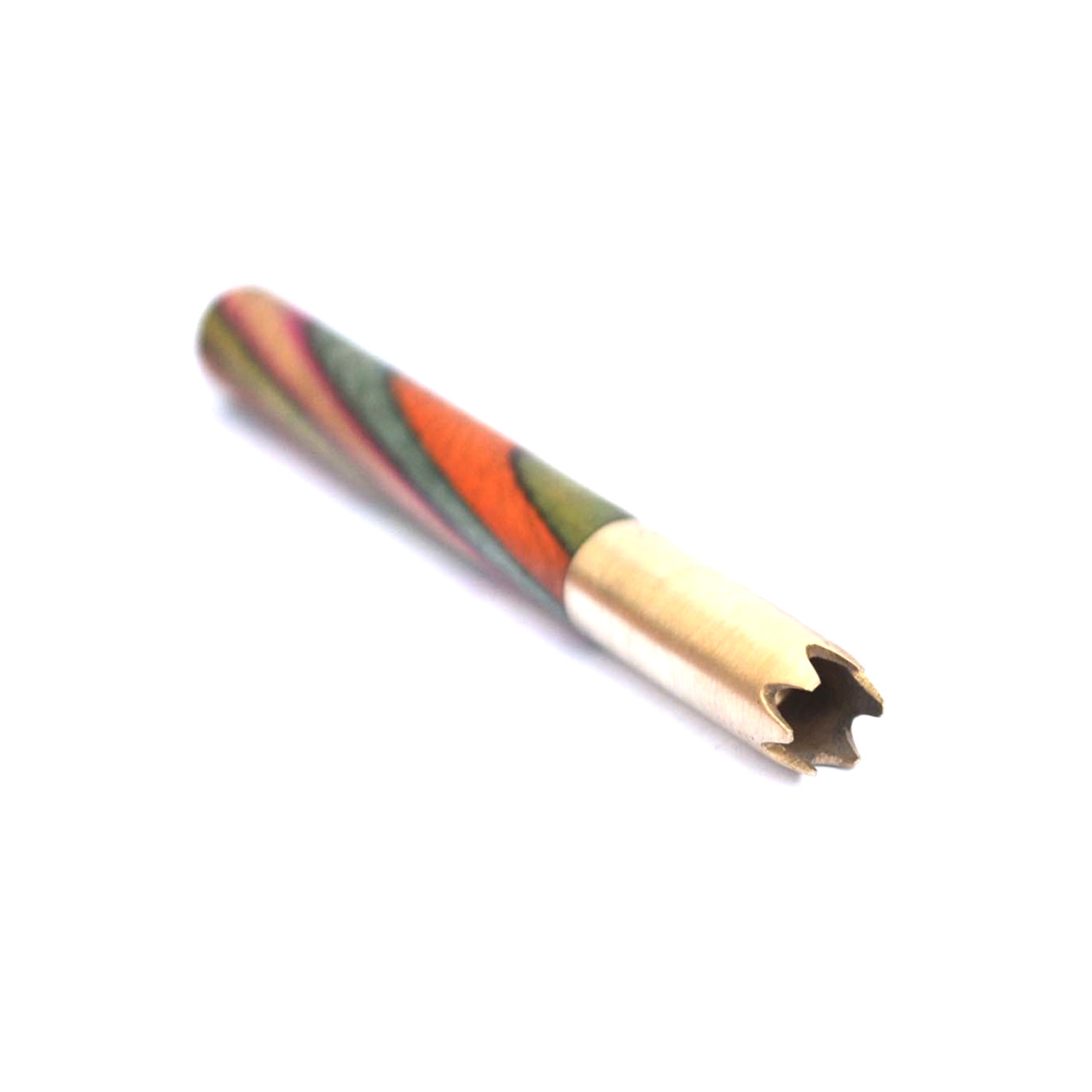 Modern Wood And Brass Bat Smoking Pipe One Hitter Smoking Pipe Tobacco Cigarette Pipe Accessories - Image 2