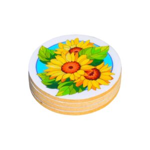 Good Looking 4 Pieces Hand Color Coffee Tea Cocktail Beer Mug Coaster For Home Restaurant And Hotel
