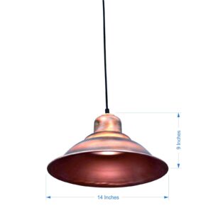 Hanging Metal Cover Large Pendant Ceiling Hanging Lights Lamp for Room Bedroom Living Room Bar