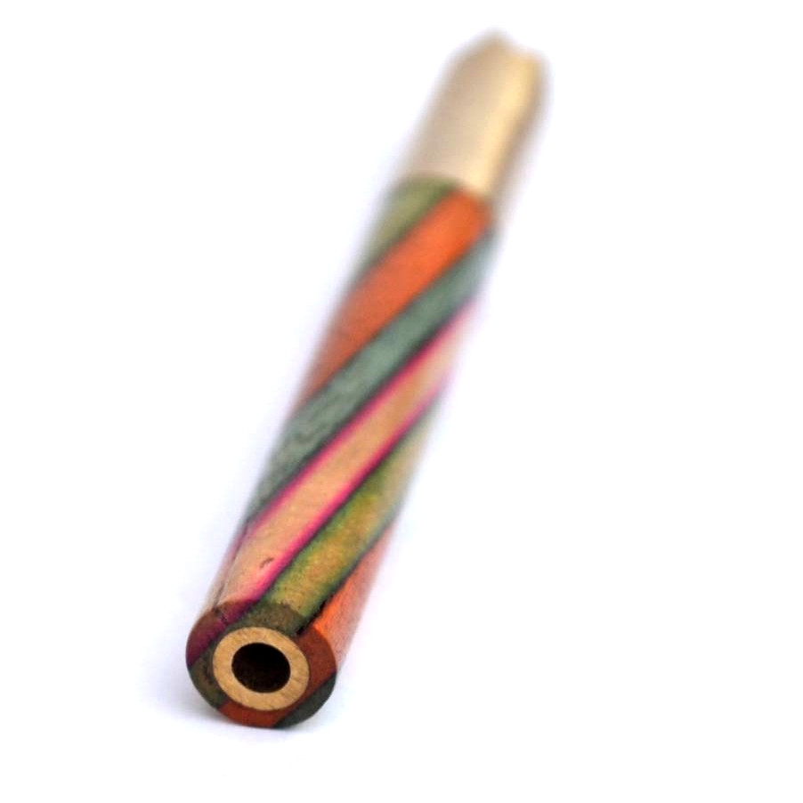 Modern Wood And Brass Bat Smoking Pipe One Hitter Smoking Pipe Tobacco Cigarette Pipe Accessories - Image 6
