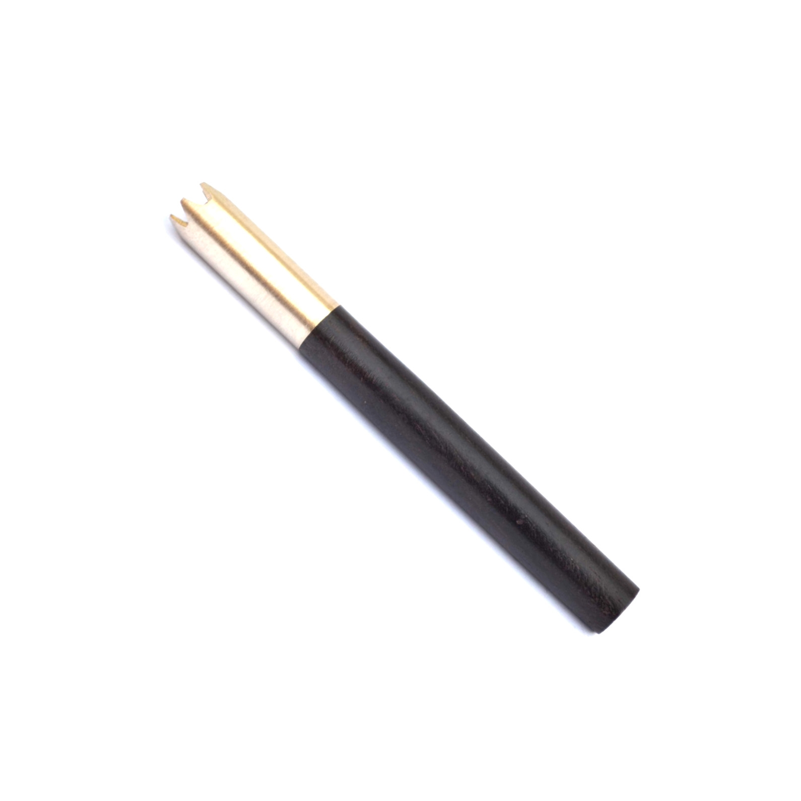 Ebony Wooden and Brass Bat Tobacco One Hitter Pipe Bat Smoking Pipes Cigarette Smoking Accessories