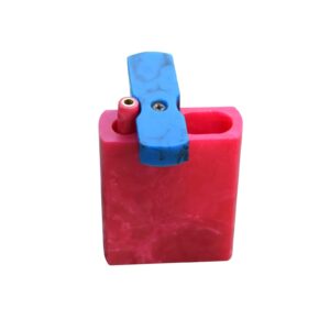Dark Pink and Blue Resin Dugout 3 Inch with Magnetic Lid