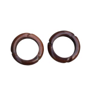 Natural Wooden Handmade Ethnic Large Bangles Bracelet Jewelry for Women Girls Wood Cuff Bracelet | EH-925