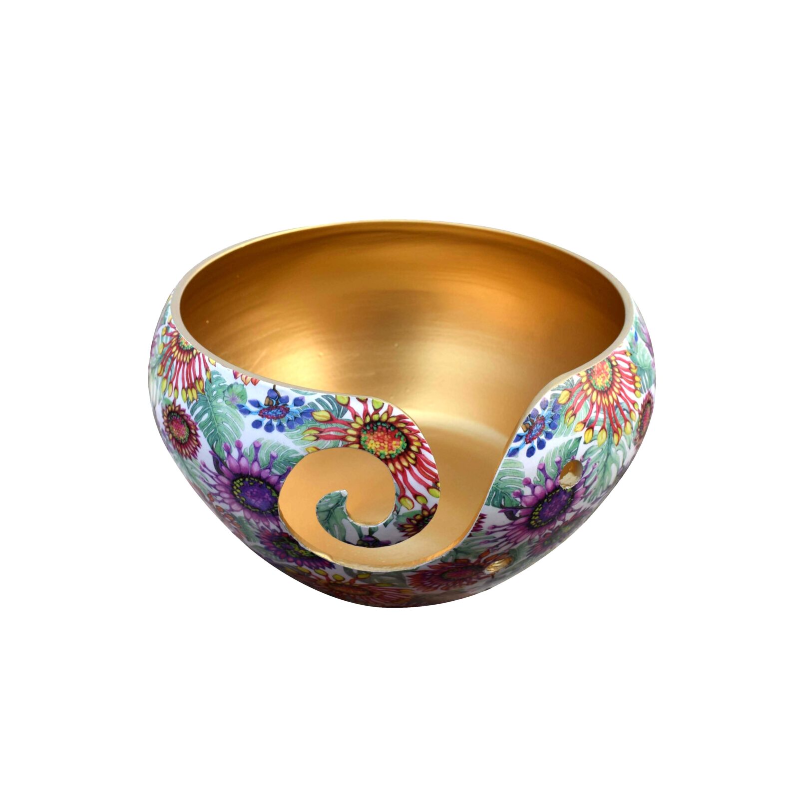 Decorative New Modern Design Metal Yarn Bowl Made From Aluminium Modern Aluminium Yarn Bowl - Image 2