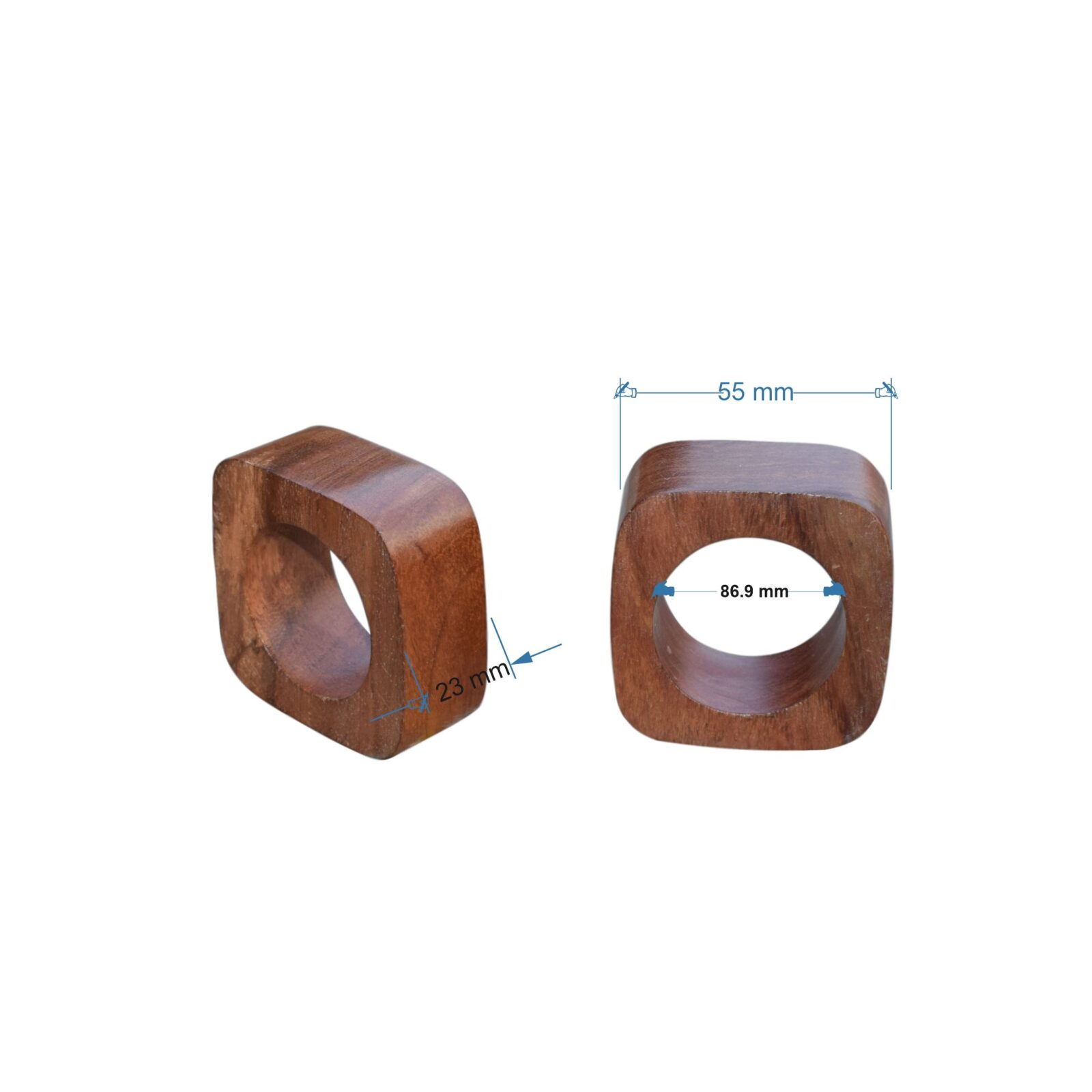 Customized Size Wooden Napkin Ring For Weddings Dinner Parties And Every Day Use Tabletop Decor Napkin Rings Holder - Image 3