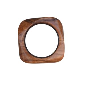 Natural Wooden Handmade Ethnic Large Bangles Bracelet Jewelry for Women Girls Wood Cuff Bracelet | EH-908