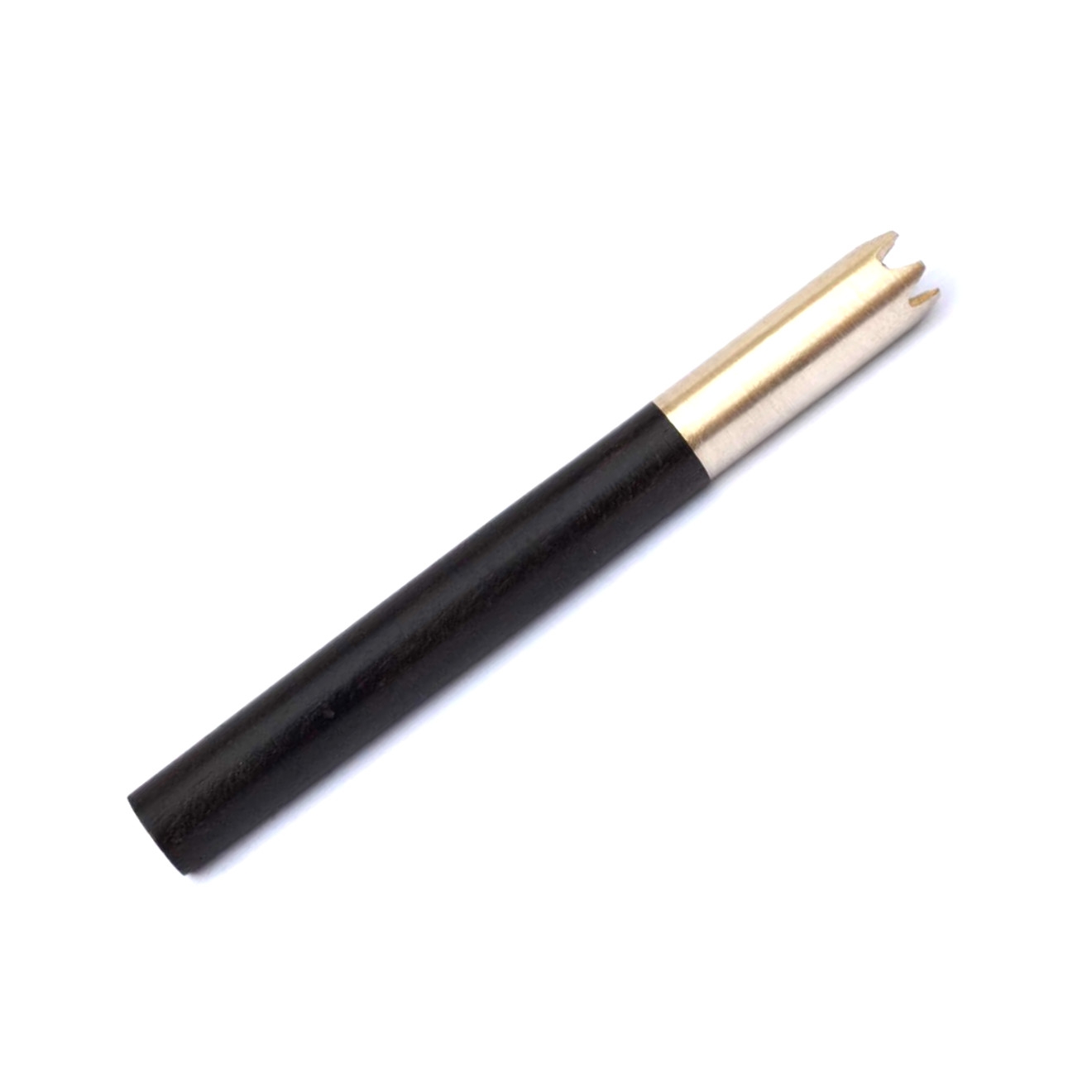 Ebony Wooden and Brass Bat Tobacco One Hitter Pipe Bat Smoking Pipes Cigarette Smoking Accessories - Image 2