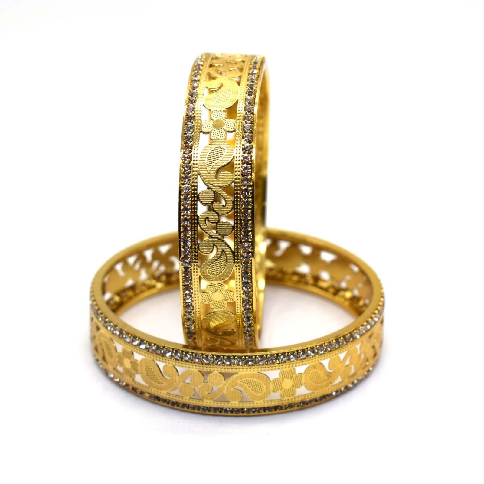 Bangles For Women High Quality New Fashion Gold Plated Bangles Jewellery Wedding Party Wear Luxury Design Bangles - Image 2