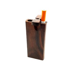 High Quality New Arrival Rose Wood Dugout Custom Cigarette Case With One Hitter Smoking Pipe Accessories