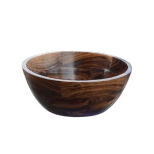 Made Of High Quality Acacia Wood Fruit And Vegetable Serving Bowl For Dough Rice Fish Sauce Serving Mixing Salad Fruit