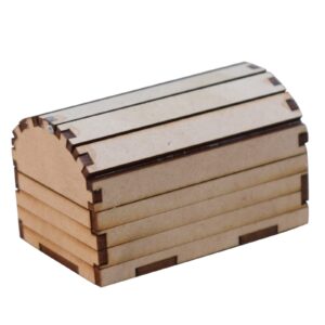 Laser Cut Treasure Chest Money Box Miniature Wooden Treasure Boxes Wooden Small Wooden Treasure Chest Box
