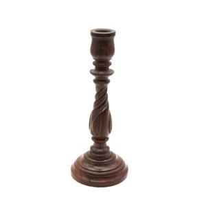 Handicraft Wooden Candle Stand Holder Home Interior Decorative Wooden Candlestick Holder
