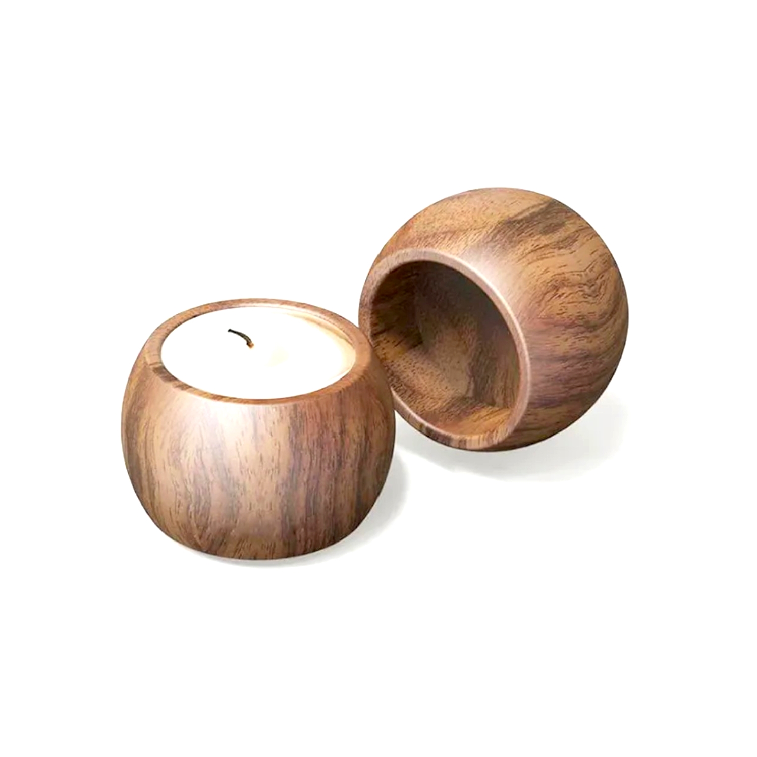 Vintage Wooden Tealight Holders Wooden Tea Light Candle Holders Votive Candle Holders for Table - Image 5