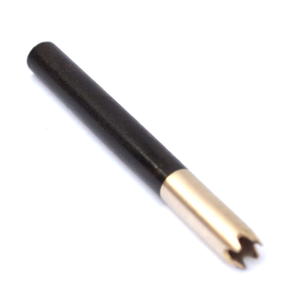 Ebony Wooden and Brass Bat Tobacco One Hitter Pipe Bat Smoking Pipes Cigarette Smoking Accessories - Image 3