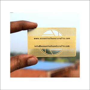 Custom Unique Natural Color Business Cards Brushed Finish Eco Friendly Business Cards