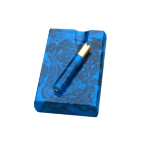 Blue Resin Dugout 3 Inch with Magnetic Lid