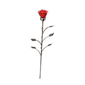 2021 Wholesale Metal Crafts Red Rose Flower For Loved One For Wedding Decoration event Party Stage Decoration