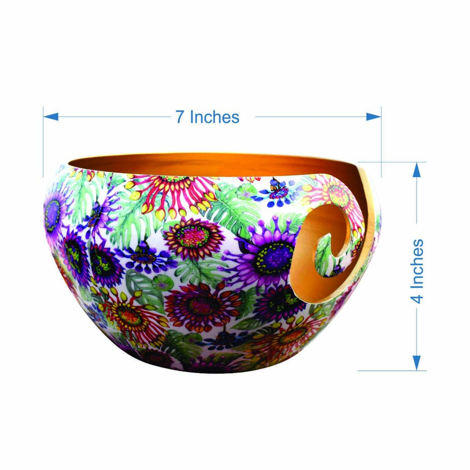 Decorative New Modern Design Metal Yarn Bowl Made From Aluminium Modern Aluminium Yarn Bowl - Image 5
