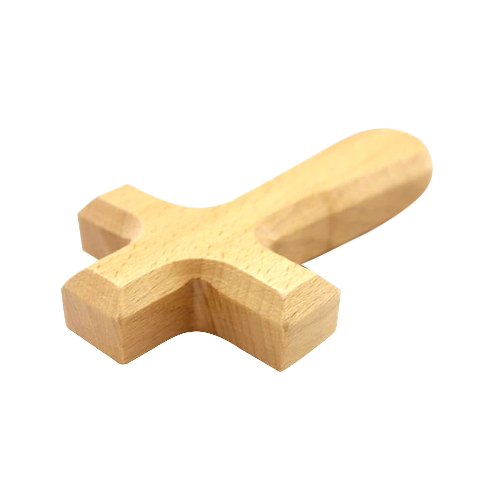 Wooden Magnetic Cross Holding Cross with Base Standing Religious Church Holy Christian Wood Cross for - Image 3