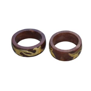 Natural Wooden Handmade Ethnic Large Bangles Bracelet Jewelry for Women Girls Wood Cuff Bracelet | EH-917