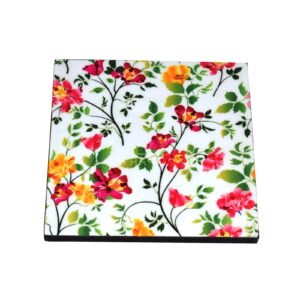 Custom Wholesale Set Of 6 Coffee Coaster With Metal Stand For Kitchen Drinkware Cups Office And Home