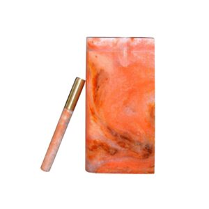 Orange Resin Dugout 4 Inch with One Hitter | EH-966