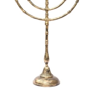 Classic Design Brass Antique Large 28 Inch High 7 Branch Menorah Candle stick Candle Holder