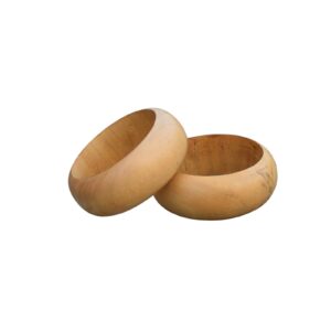 Natural Wooden Handmade Ethnic Large Bangles Bracelet Jewelry for Women Girls Wood Cuff Bracelet | EH-904