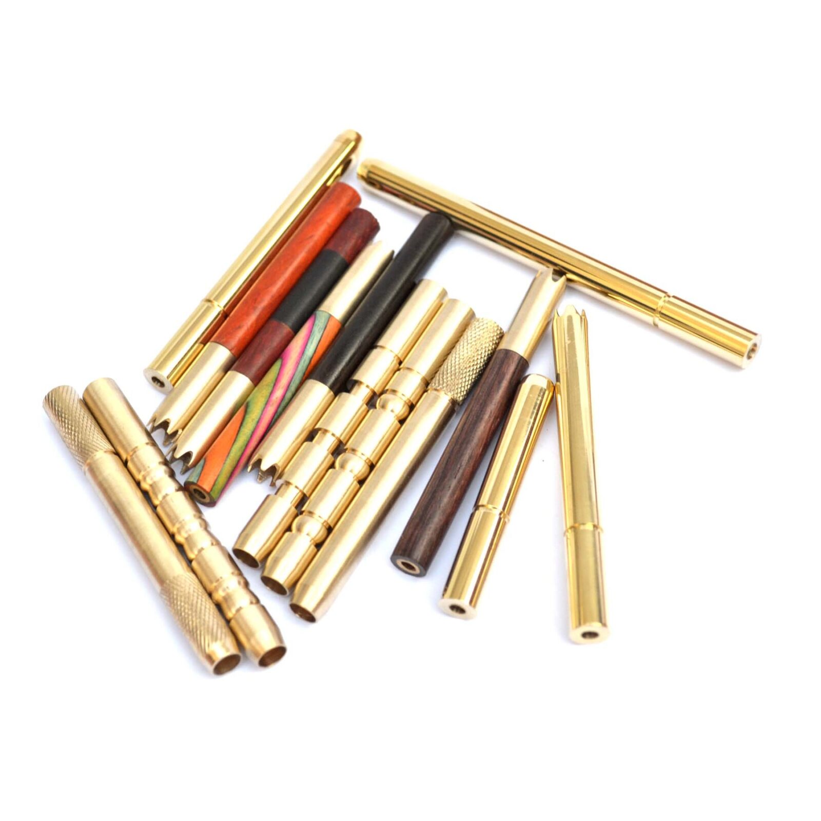 Ebony Wooden and Brass Bat Tobacco One Hitter Pipe Bat Smoking Pipes Cigarette Smoking Accessories - Image 6