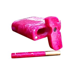 2021 New Creative High Quality Design Pink Resin Dugout With Bat Smoking One Hitter Pipes Tabacco Cigarette Storage Case