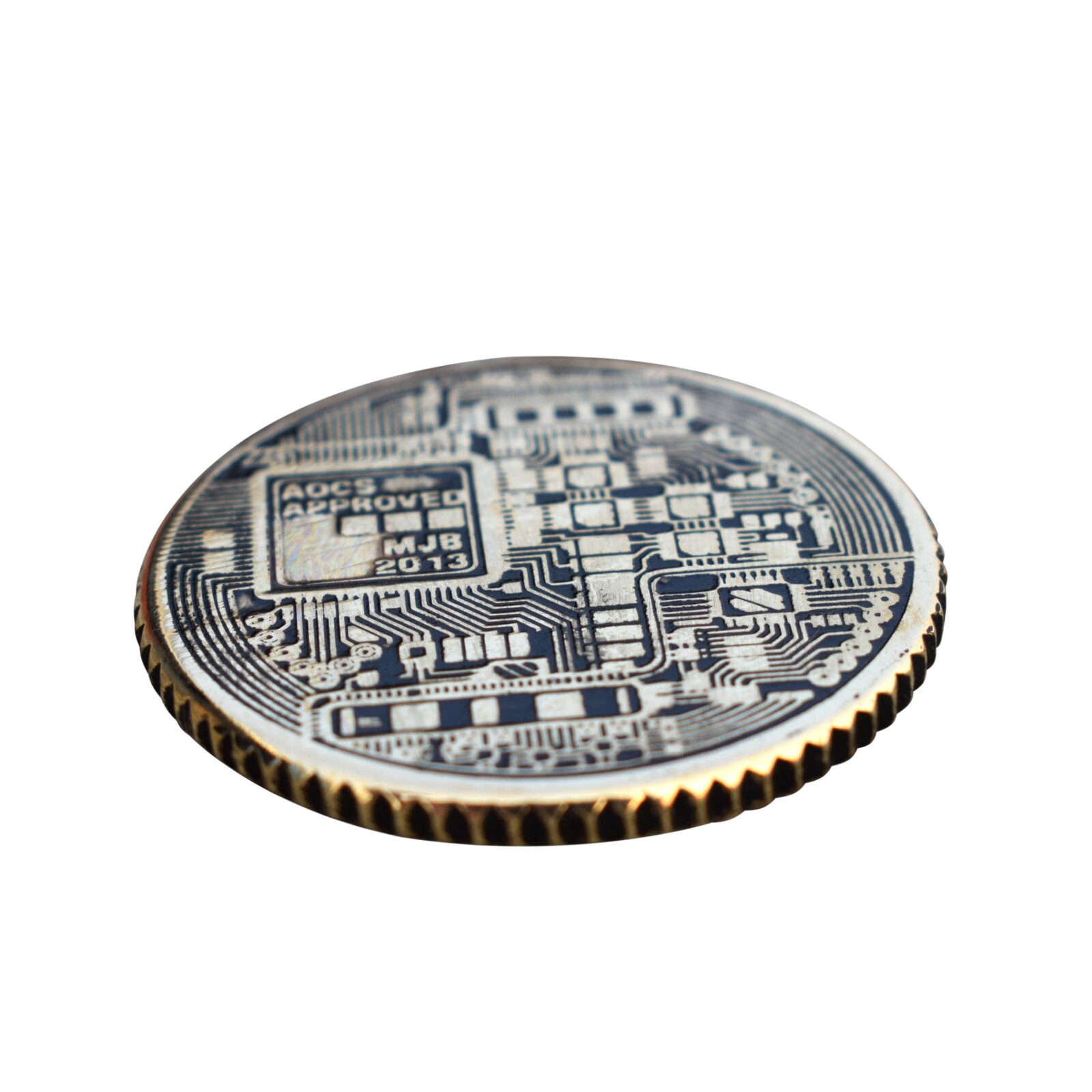 Superior Black Polish Bitcoin Metal Antique Bit Coin - Image 4
