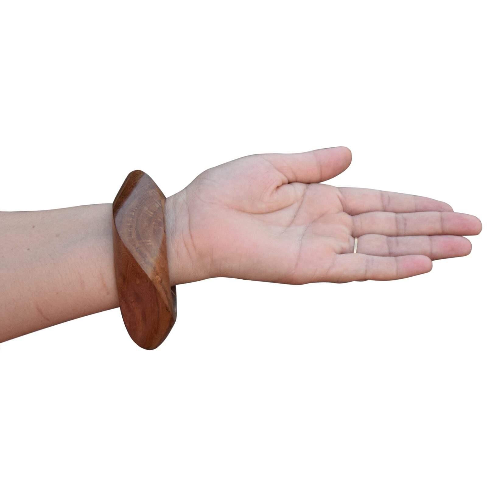 Natural Wooden Handmade Ethnic Large Bangles Bracelet Jewelry for Women Girls Wood Cuff Bracelet | EH-908 - Image 2
