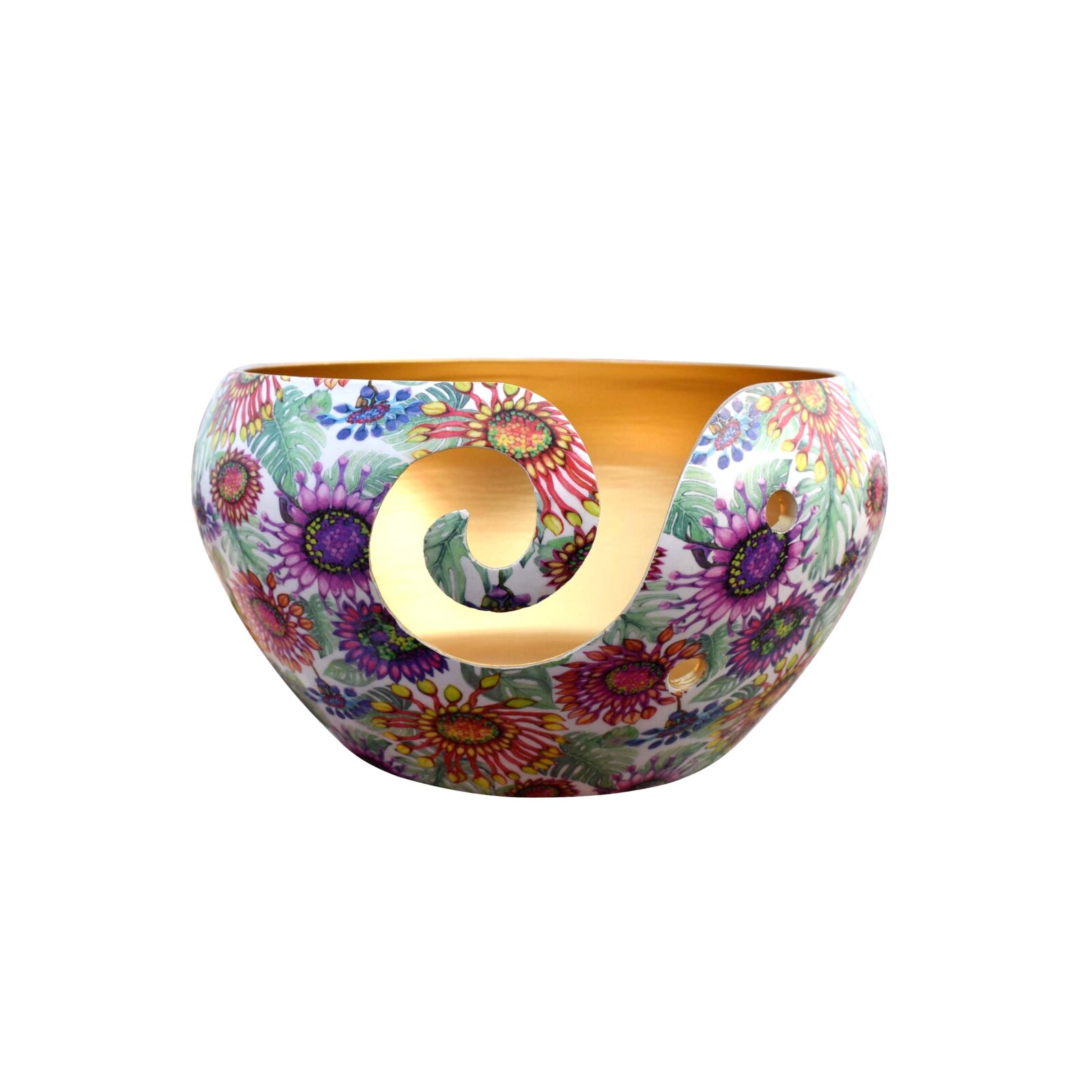 Decorative New Modern Design Metal Yarn Bowl Made From Aluminium Modern Aluminium Yarn Bowl