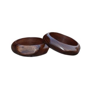 Natural Wooden Handmade Ethnic Large Bangles Bracelet Jewelry for Women Girls Wood Cuff Bracelet | EH-924