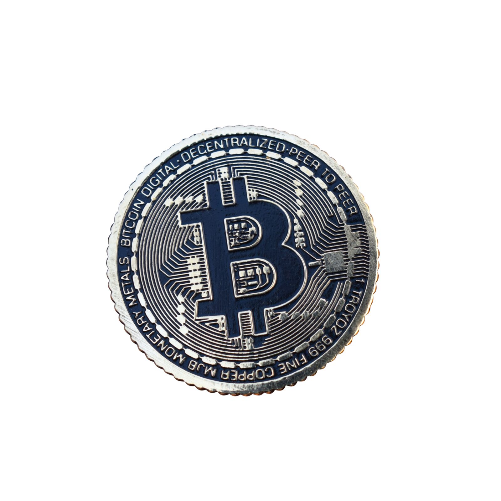 Superior Black Polish Bitcoin Metal Antique Bit Coin - Image 5