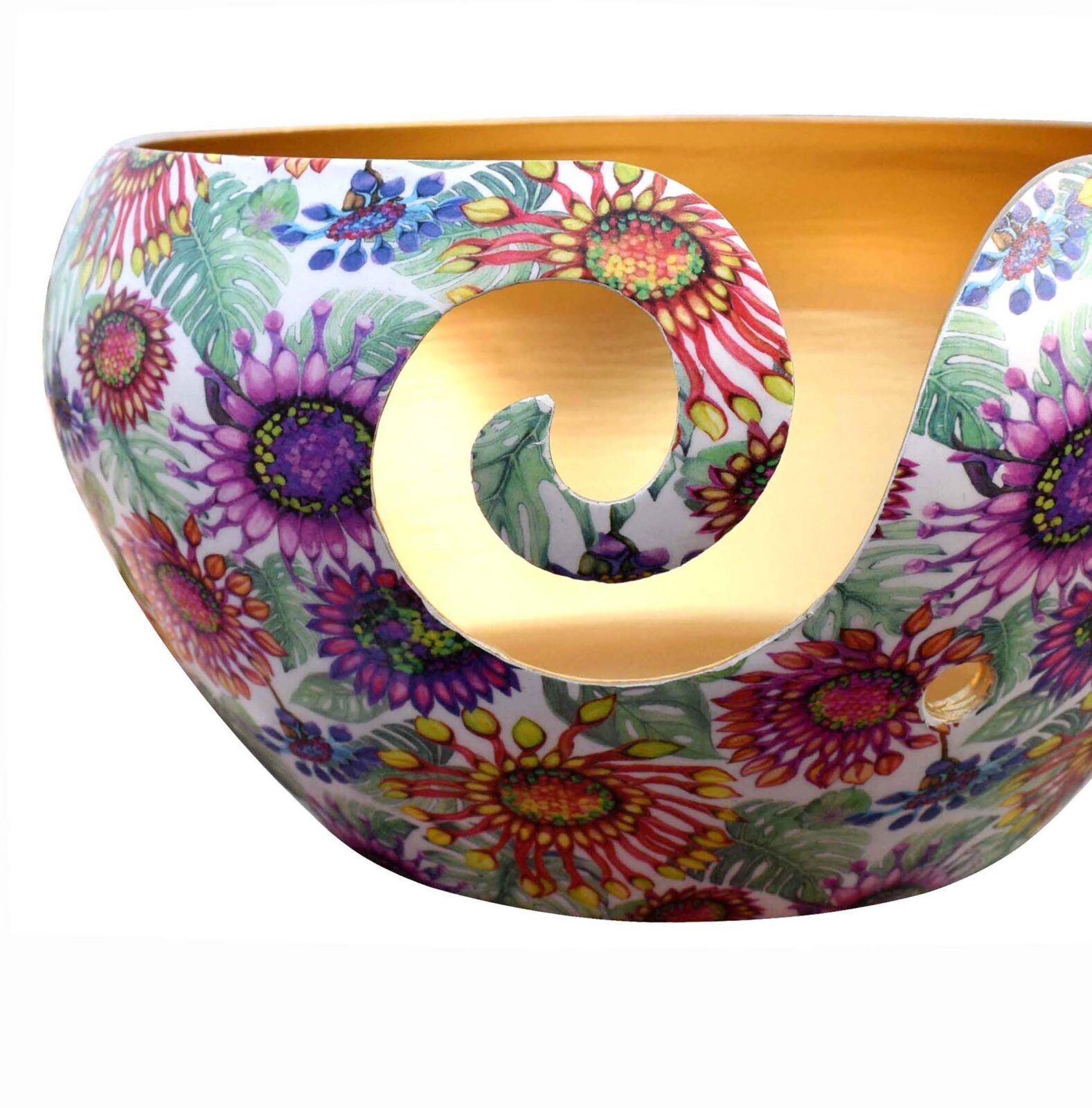 Decorative New Modern Design Metal Yarn Bowl Made From Aluminium Modern Aluminium Yarn Bowl - Image 4