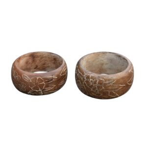 Natural Wooden Handmade Ethnic Large Bangles Bracelet Jewelry for Women Girls Wood Cuff Bracelet | EH-920
