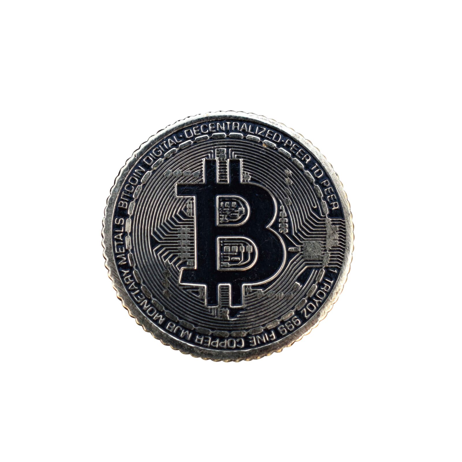 Superior Black Polish Bitcoin Metal Antique Bit Coin - Image 2