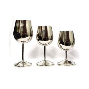 Export Quality Latest Collection of Nickel Plated Metal Wine Goblet Custom Stainless Steel Goblet New