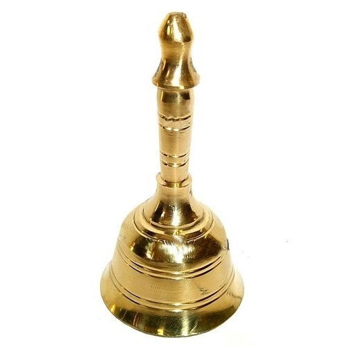Indian Brass Hanging Bells Factory Finishing and Customized Size Available Metal Decorative Brass - Image 2