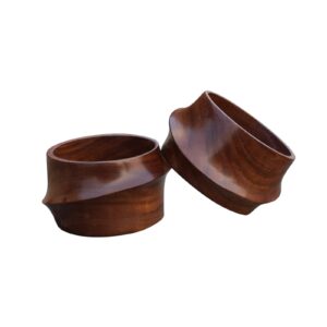 Natural Wooden Handmade Ethnic Large Bangles Bracelet Jewelry for Women Girls Wood Cuff Bracelet | EH-914