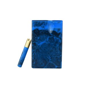 3" Small Resin Dugout With Matching Brass Bat One Hitter Storage For Herb Smoking Accessories