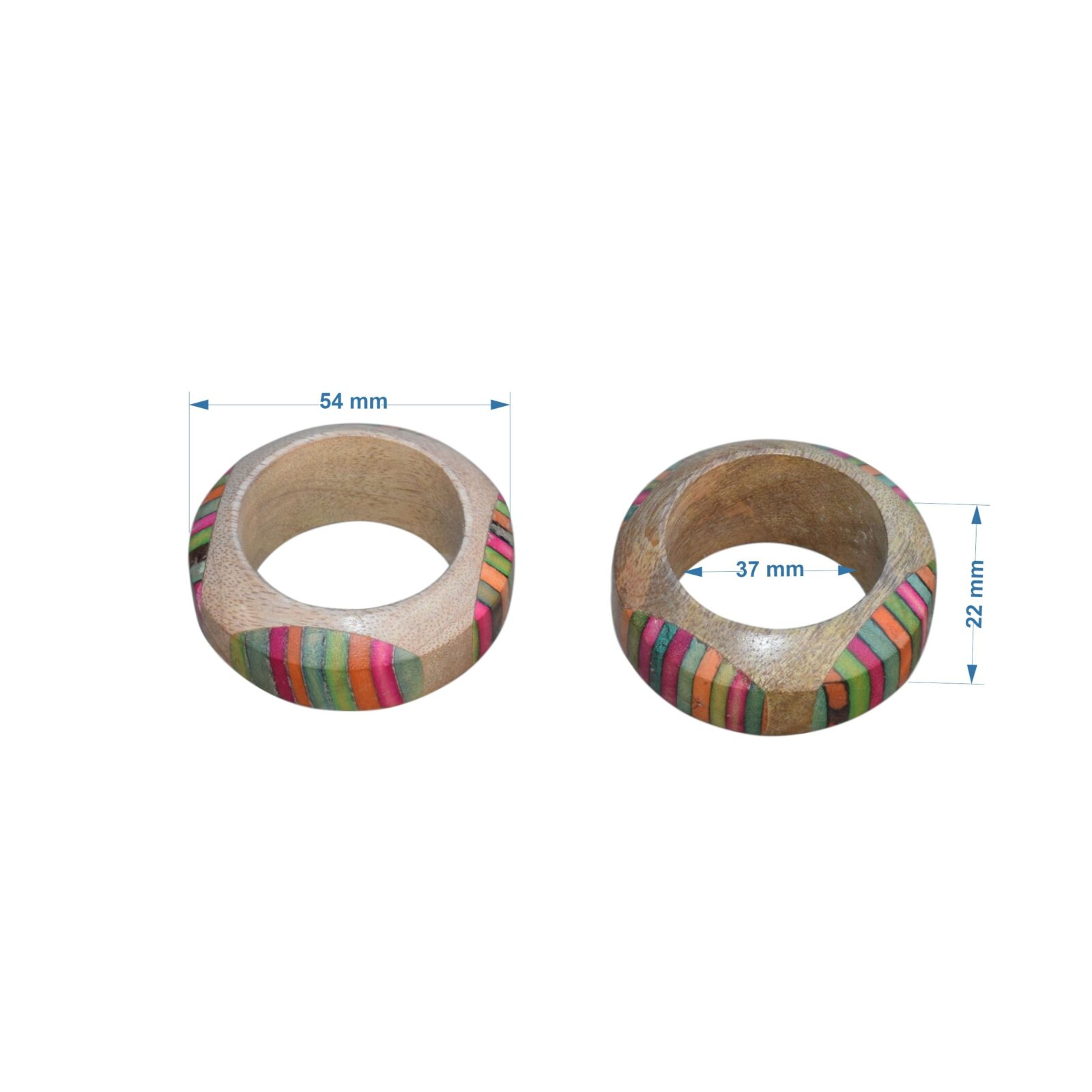 Customized Size Wooden Napkin Ring For Weddings Dinner Parties And Every Day Use Tabletop Decor Napkin Rings Holder - Image 3