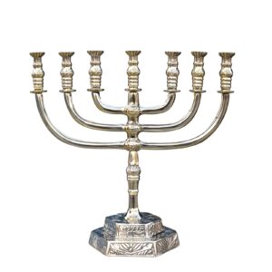 Modern Design Brass Antique Small Decoratie Menorah 7 Branch Candle stick Candle Holder